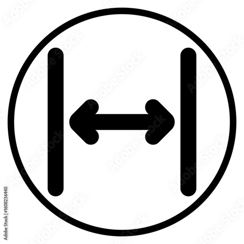 distribute spacing horizontal glyph icon