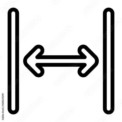 distribute spacing horizontal line icon