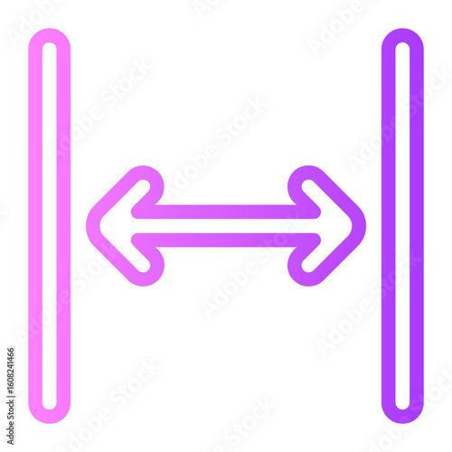 distribute spacing horizontal gradient icon