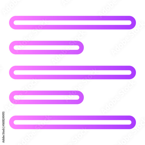 left align gradient icon