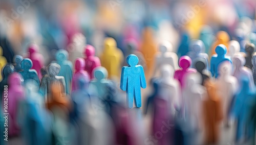 Wallpaper Mural A sea of miniature people Torontodigital.ca