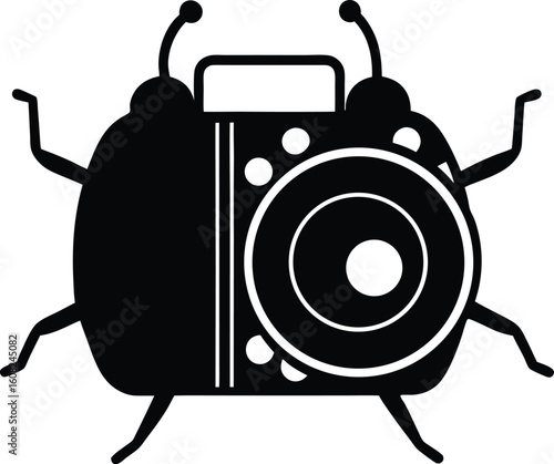 vector illustration of an old fashioned radio