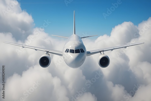 Airplane Flying in Sky