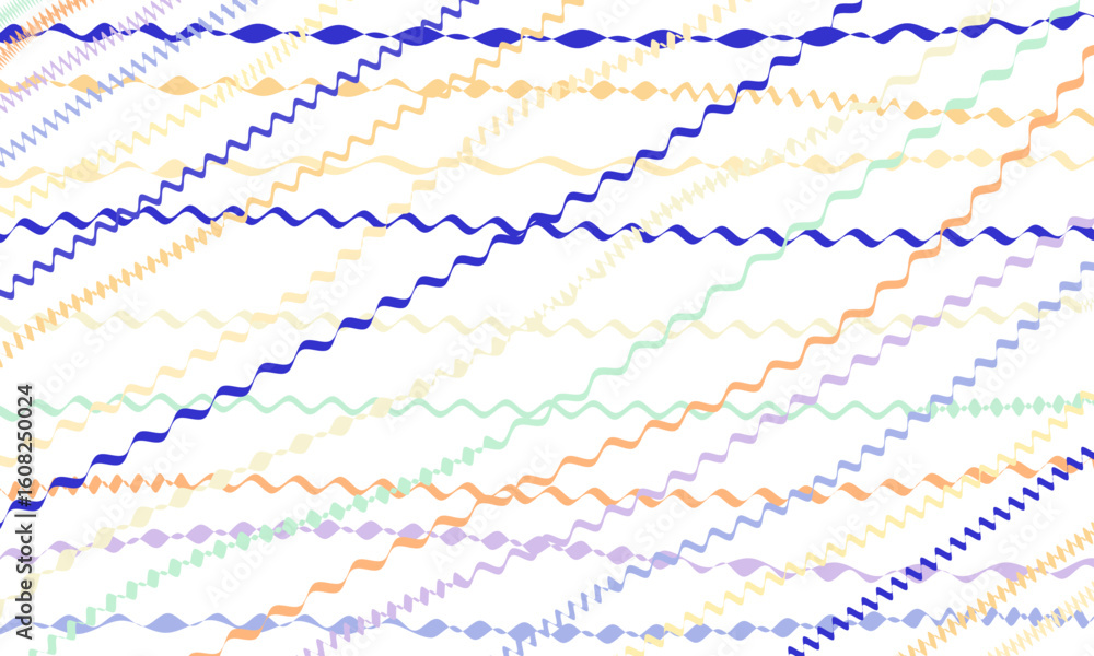 Naklejka premium Rainbow pastel color nice lines background