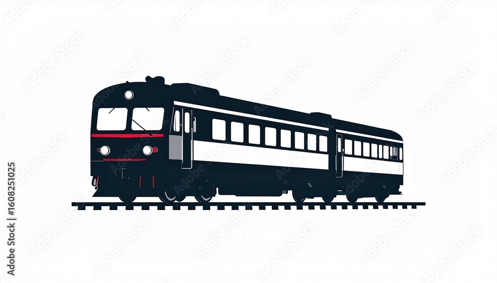 Fototapeta premium Silhouette of a train