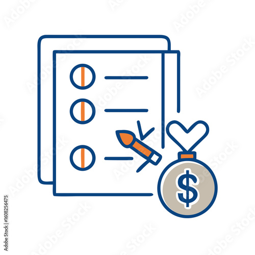 A vibrant illustration depicting financial planning, symbolizing the artistic creation of wealth and value, blending creativity with fiscal strategy. 