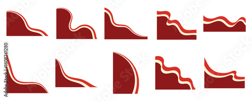 Indonesian Flag Border Corner