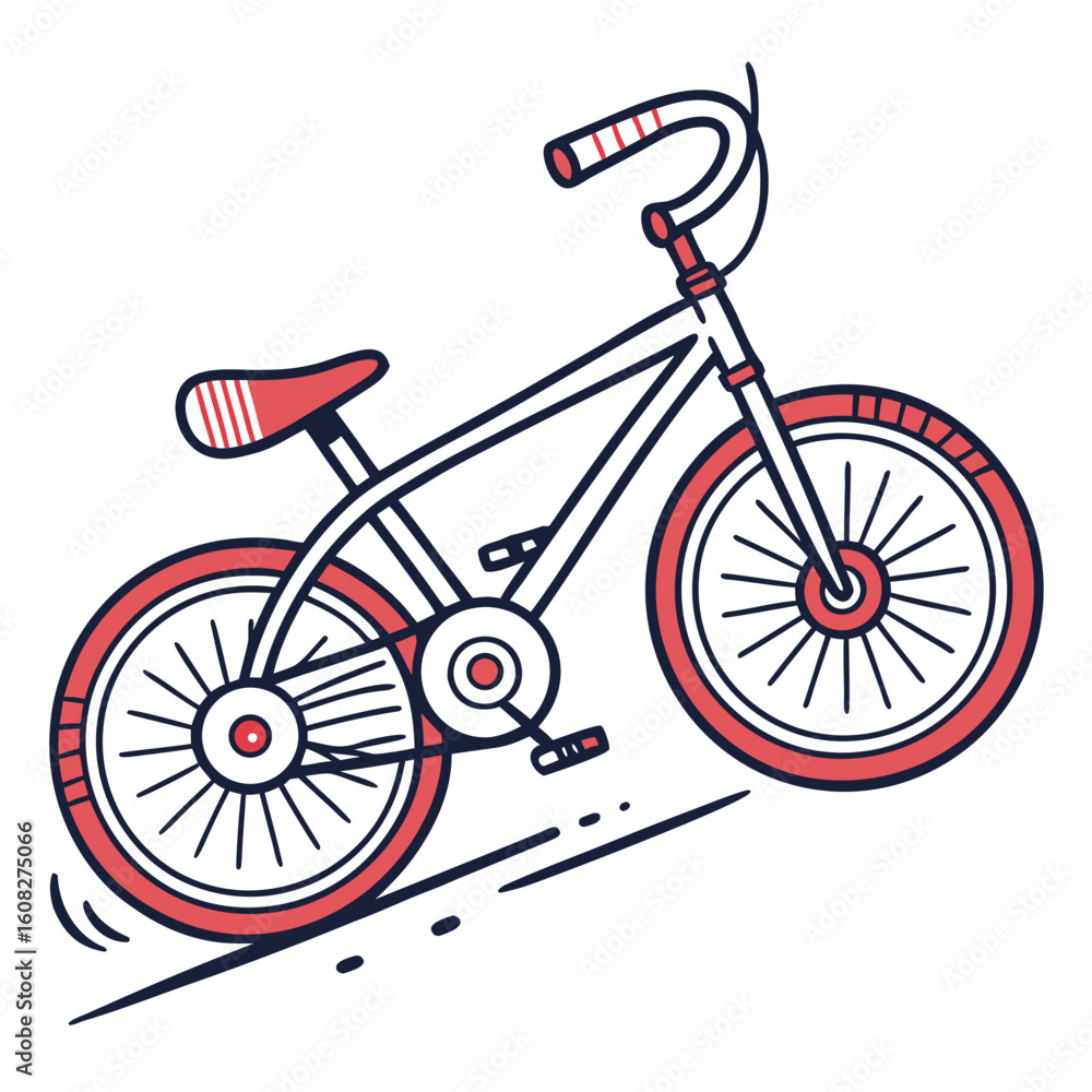 Fototapeta premium bicycle icon on white background