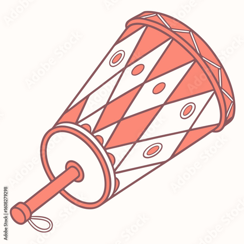 Traditional Percussion: Hand Drum Illustration