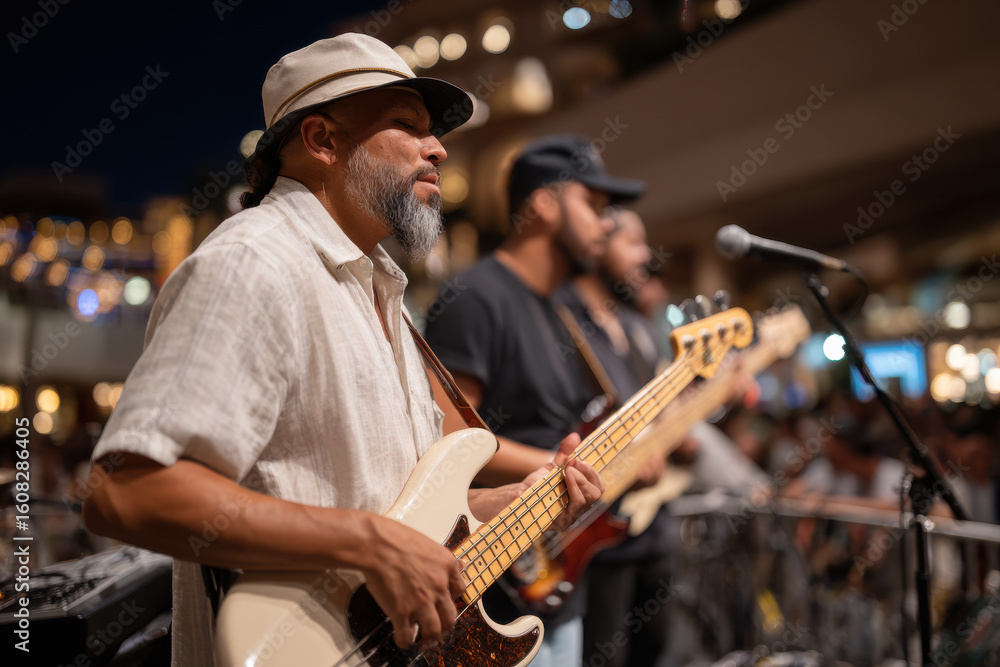 Fototapeta premium vibrant energy of live music performances captured in films and tv shows creates unforgettable moments