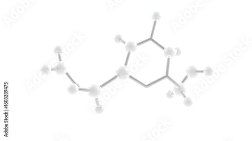 3D image of Mesterolone skeletal formula - molecular chemical structure of androgen and anabolic steroid isolated on white background