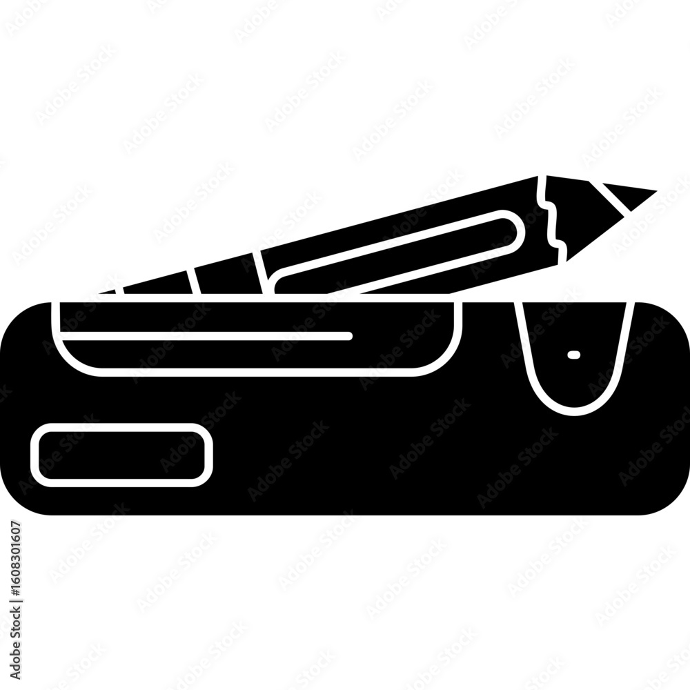 Fototapeta premium Pencil case Icon