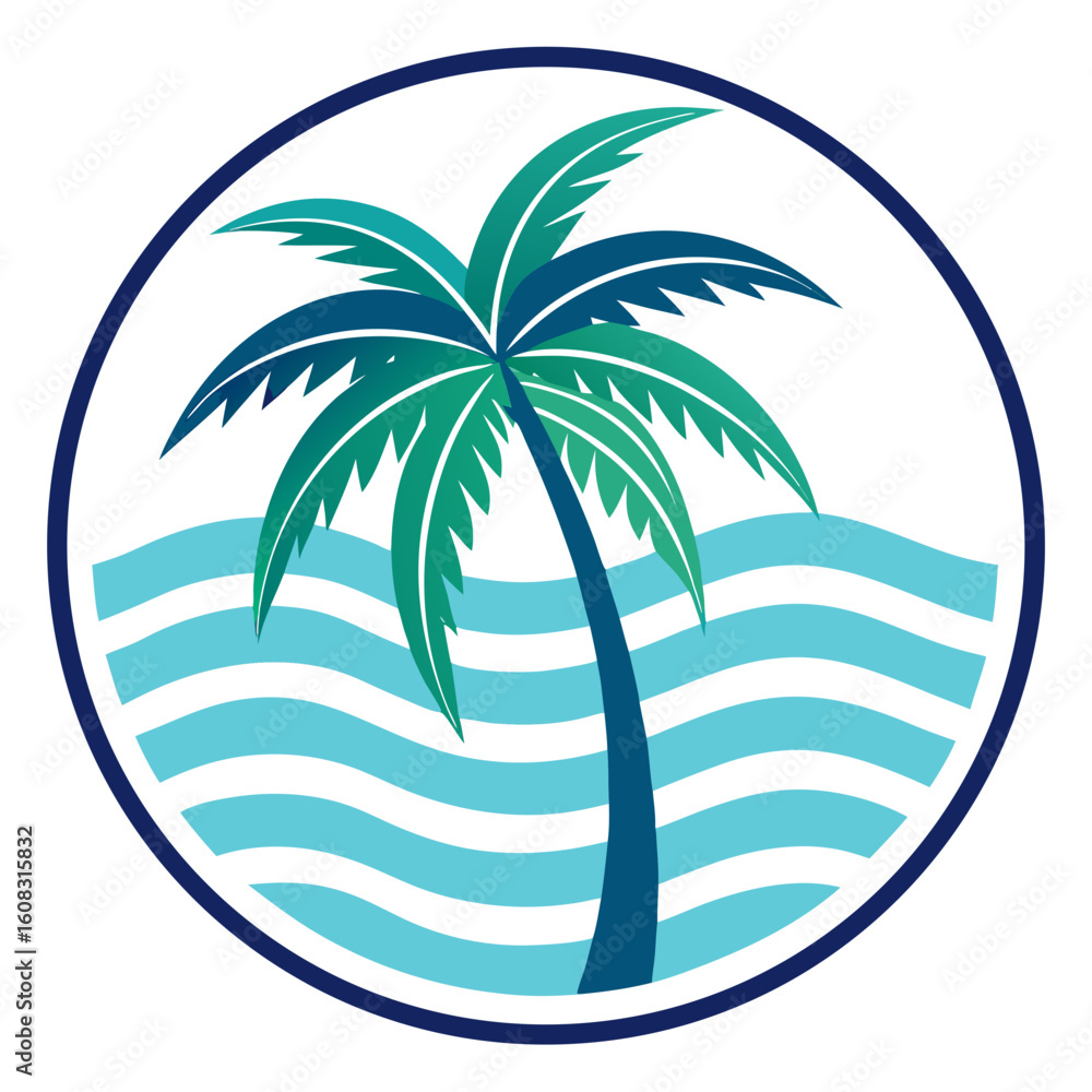 Fototapeta premium palm tree vector illustration