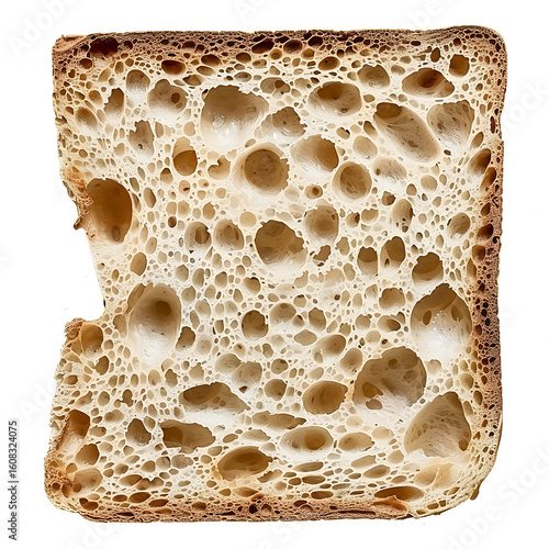 Cross-Section of Bread Crumb Structure
