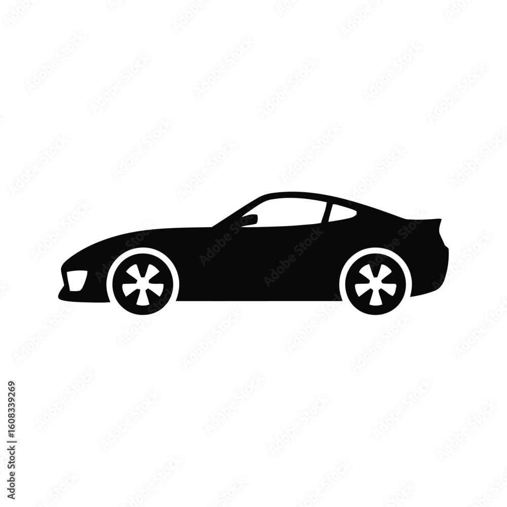 Fototapeta premium Sleek silhouette of a modern sports car