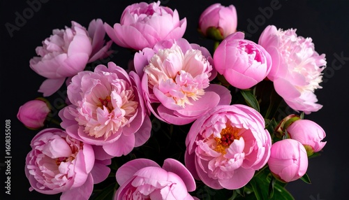 A Stunning Bouquet of Pink Peonies