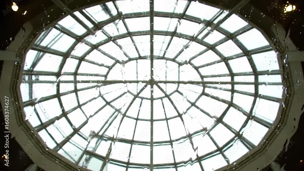 Architectural dome with intricate glass design showcasing the beauty of symmetry and form Architectural dome with intricate glass design showcasing the beauty of symmetry and form