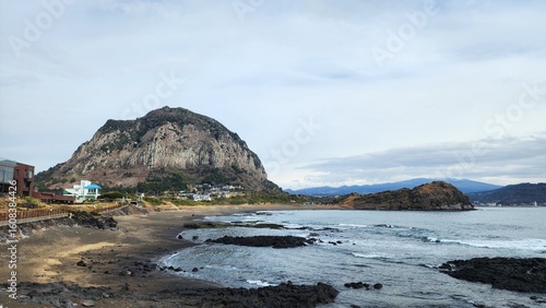 mountain landscape with sea