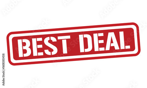 BEST DEAL red stamp text vector, rubber stamp