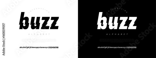 Dynamic bold italic font with striking slashes, ideal for attention-grabbing titles
