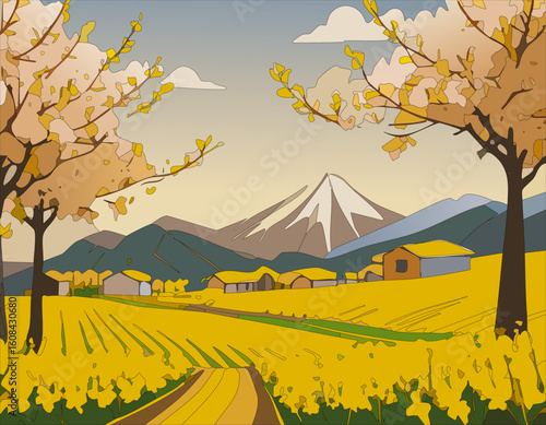 菜ノ花と風景