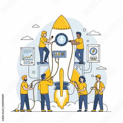 Wiring Startup Rocket – Power and Energy Concept
