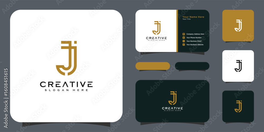 Foto J letter logo monogram logo vector designs