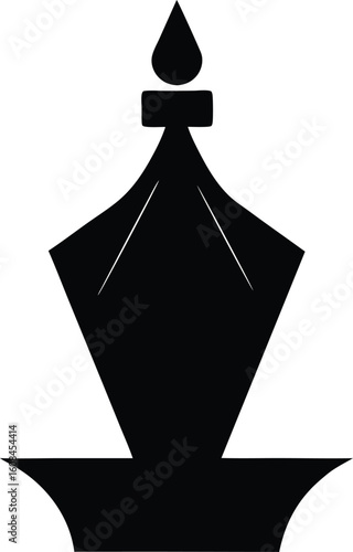 Craft Paper Silhouette Vector Art Illustration