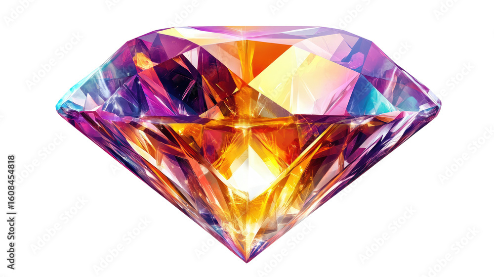 Fototapeta premium diamond on white background