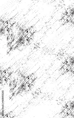 Distressed effect .Vector shapes with a halftone dots screen print texture. grunge texture overlay black and white tones. grunge texture for background. Grainy abstract texture on a white background	