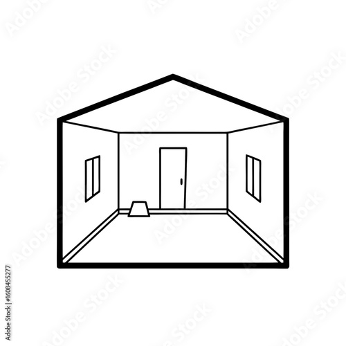 the room stretches endlessly 
