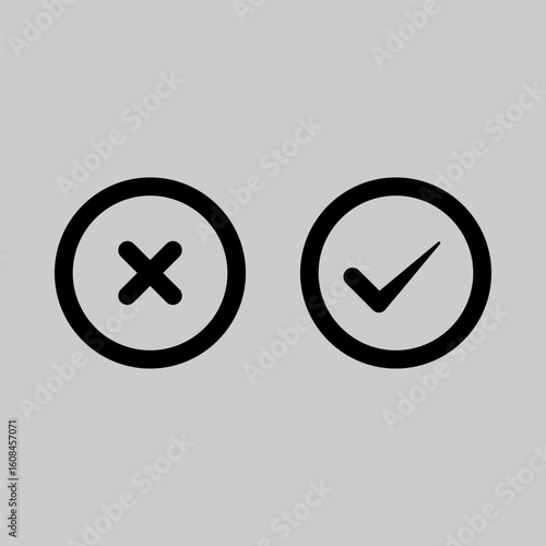 cross check icon symbol illustration vector eps10 logo template design