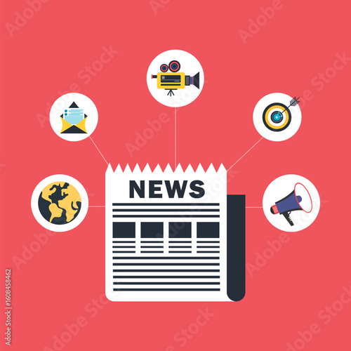 Modern press release concept
