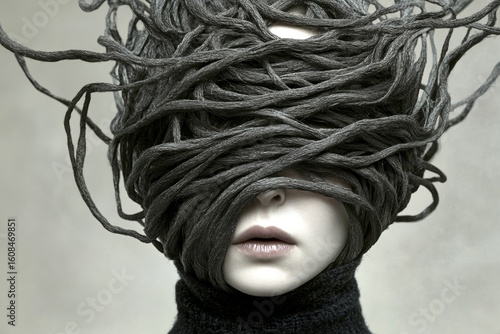 Chronic sadness. Sadness recovery. Metaphorical housing instability awareness of a loss of pleasure or interest. Housing instability - cause of depression: abstract image of health condition.