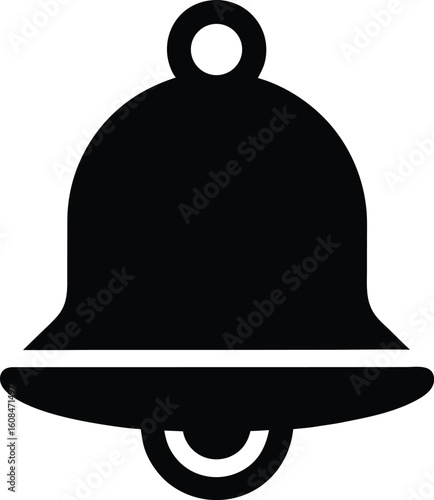 Notification Icon Silhouette Vector Art Illustration