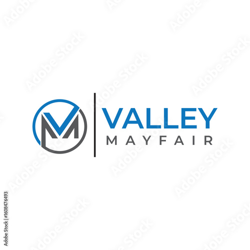 The **Valley Myfair logo** features an elegant and modern design with refined typography and subtle graphic elements, symbolizing sophistication, growth, and reliability for a premium brand identity.
