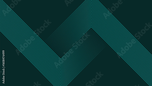 abstract green lines digital geometric elements modern shiny vector background dark green stripes curve luxury for business EPS 10
