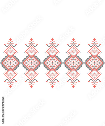 Geometric Ethnic Seamless Pattern – Aztec Navajo Inspired Tribal Vector for Fabric or Wallpaper Design