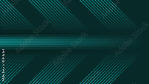 abstract green lines digital geometric elements modern shiny vector background dark green stripes curve luxury for business EPS 10
