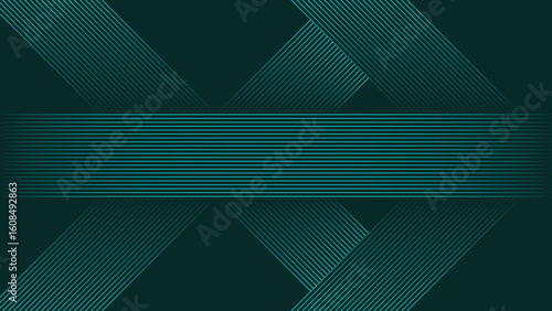 abstract green lines digital geometric elements modern shiny vector background dark green stripes curve luxury for business EPS 10