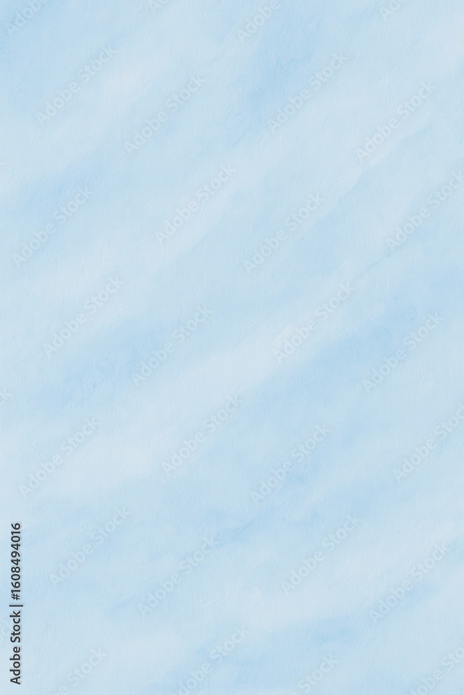 Fototapeta premium Light blue watercolor paper texture background for graphic design