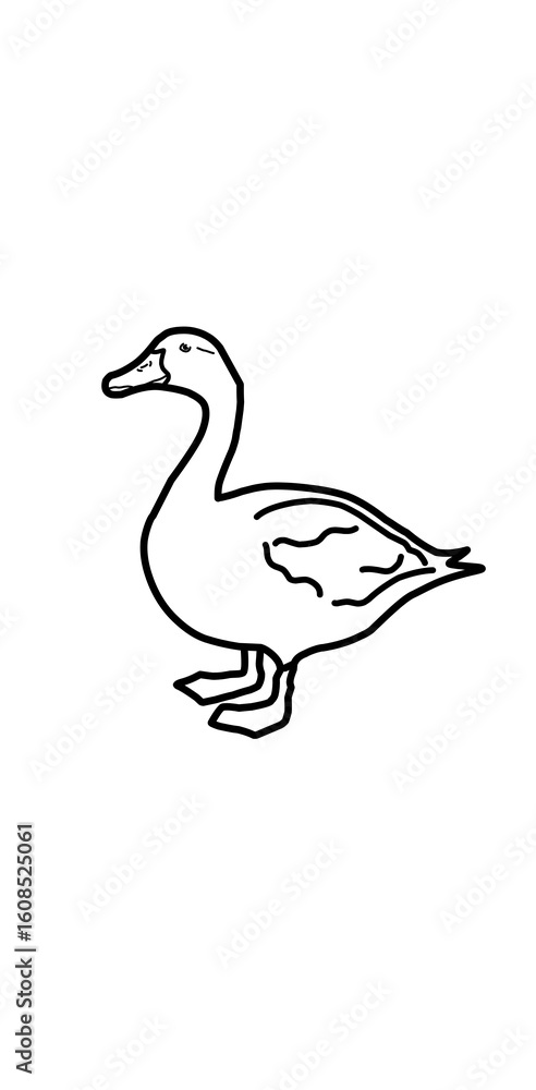 black and white duck illustration black and white duck illustration
