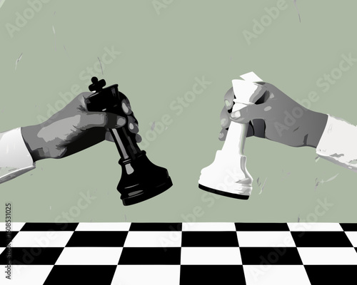 chess pieces on a chessboard