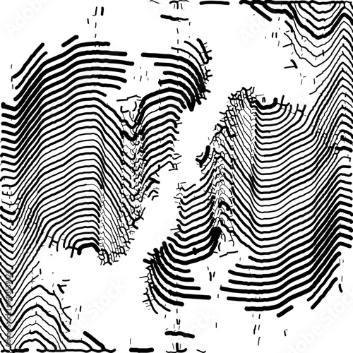 black and white