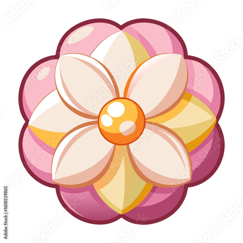 colorful pinwheel isolated on white background