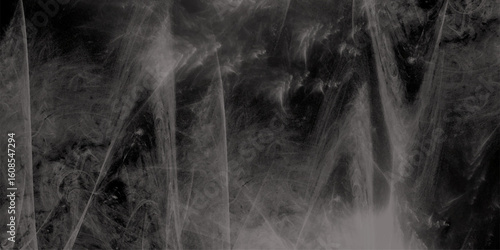 white Black empty space dust cloud explosion. Gray smoke or fog color isolated on transparent dark cloudscape atmosphere background. Black and grey watercolor grunge texture.	
