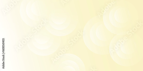 Soft Yellow Abstract Background with Circular Shapes and Gradient Design
