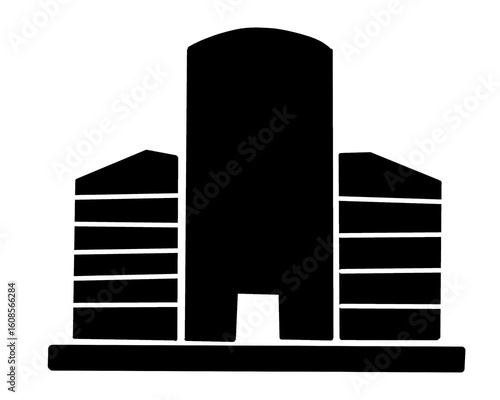 silhouette, house, building, icon, hotel, architecture, graphic, vector, apartment, illustration, outline, black, design, modern, signs, isolated, concept, residential, sale, home, structure, real est