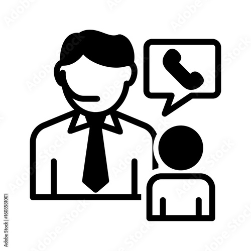 Vector multi color icon for Inquire