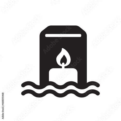 floating lantern icon 